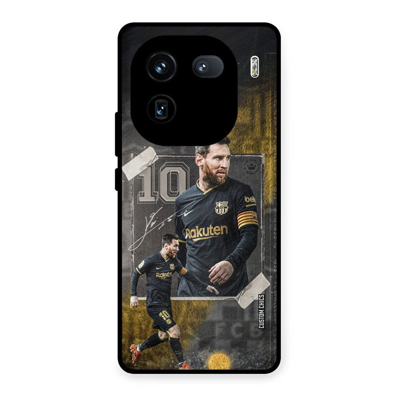 Golden Messi iQOO 12 Mobile Back Cover - Sports PrintShield Case