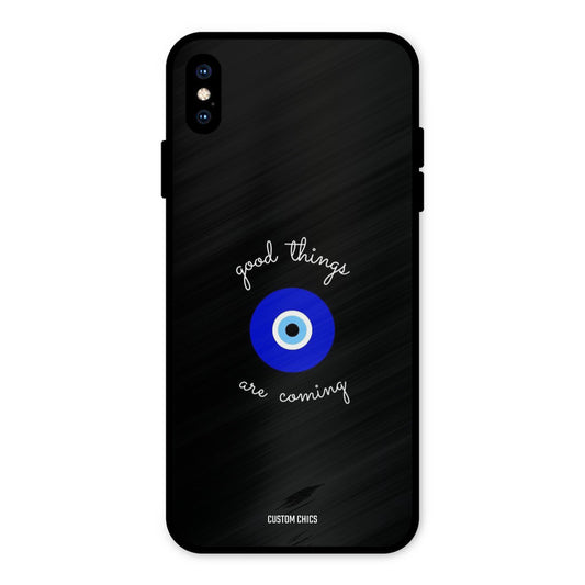 Good Things Coming iPhone XS Max Mobile Back Cover - Aesthetic PrintShield Case