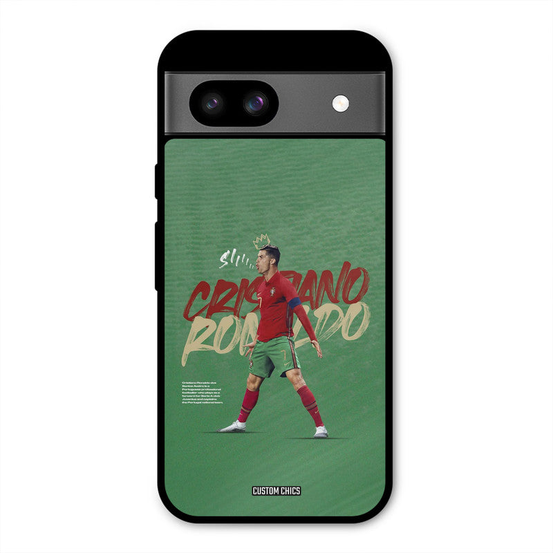 Green CR7 Star Google Pixel 8a Mobile Back Cover - Sports PrintShield Case