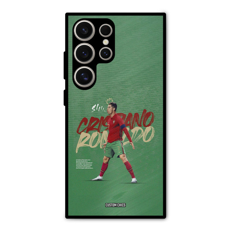 Green CR7 Star Samsung Galaxy S24 Ultra Mobile Back Cover - Sports PrintShield Case