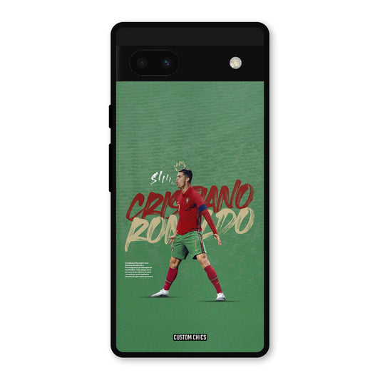 Green CR7 Star Google Pixel 6a Mobile Back Cover - Sports PrintShield Case