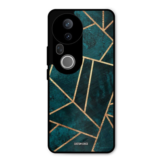 Green Gold Angle Vivo T4 Ultra Mobile Back Cover - Aesthetic PrintShield Case