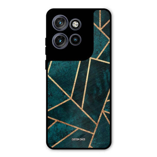 Green Gold Angle Motorola Edge 50 Neo Mobile Back Cover - Aesthetic PrintShield Case