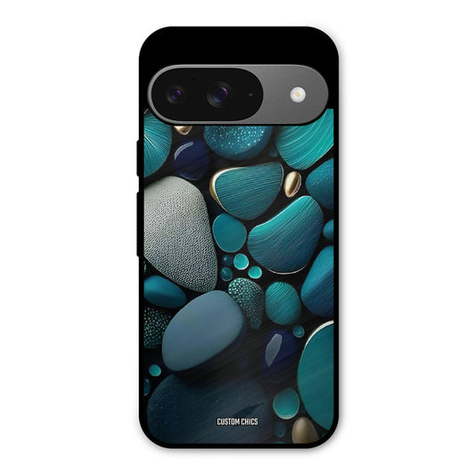 Green Stones Google Pixel 9 Mobile Back Cover - Aesthetic PrintShield Case