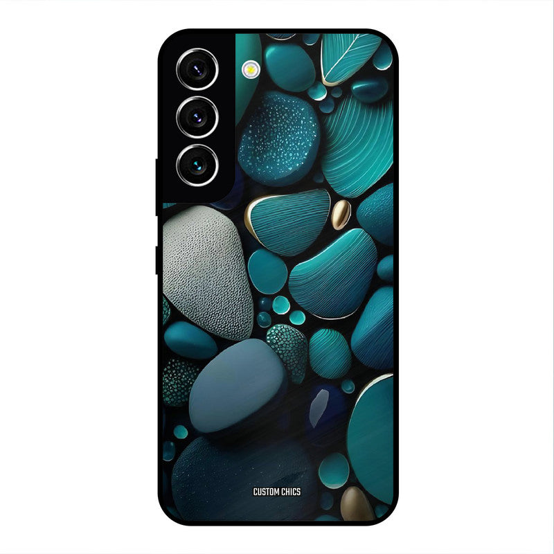 Green Stones Samsung Galaxy S22 Mobile Back Cover - Aesthetic PrintShield Case