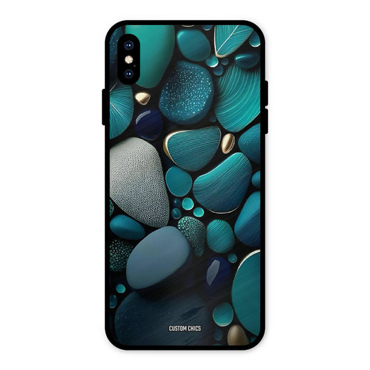 Green Stones iPhone XS Max Mobile Back Cover - Aesthetic PrintShield Case