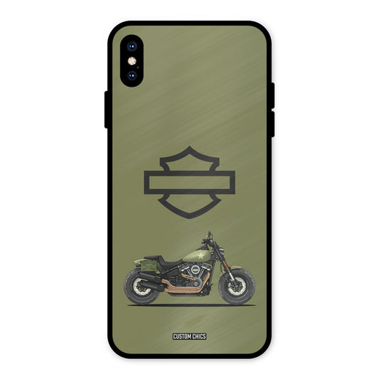 Green Superbike iPhone XS Max Mobile Back Cover - Car&Bike PrintShield Case