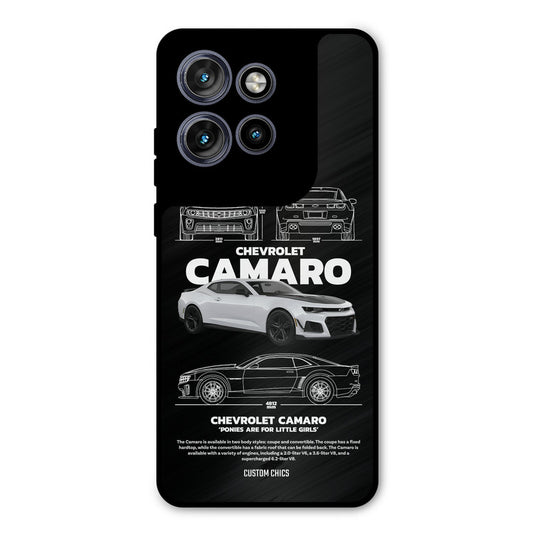 Grey Camaro Motorola Edge 50 Neo Mobile Back Cover - Car&Bike PrintShield Case