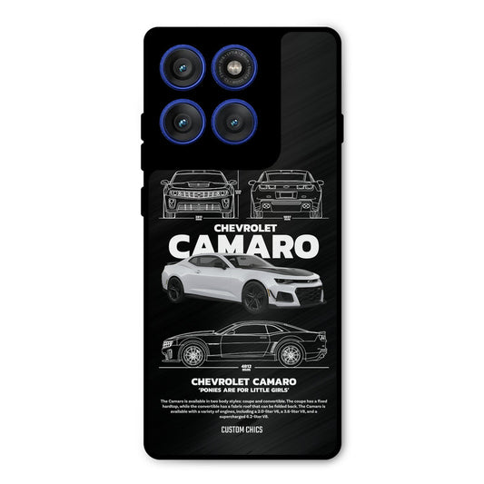 Grey Camaro Motorola Edge 60 Pro Mobile Back Cover - Car&Bike PrintShield Case