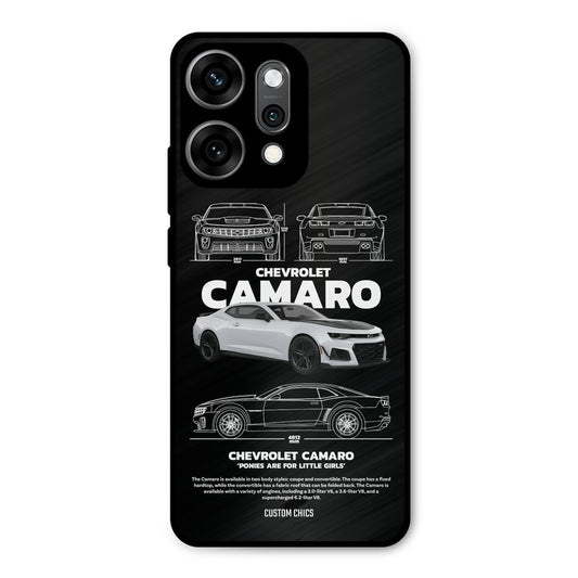 Grey Camaro Oppo Reno 14 Pro Mobile Back Cover - Car&Bike PrintShield Case
