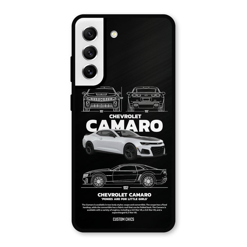 Grey Camaro Samsung Galaxy S21 FE 5G (2023) Mobile Back Cover - Car&Bike PrintShield Case