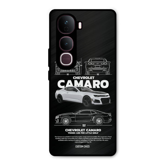 Grey Camaro Vivo Y400 Pro Mobile Back Cover - Car&Bike PrintShield Case