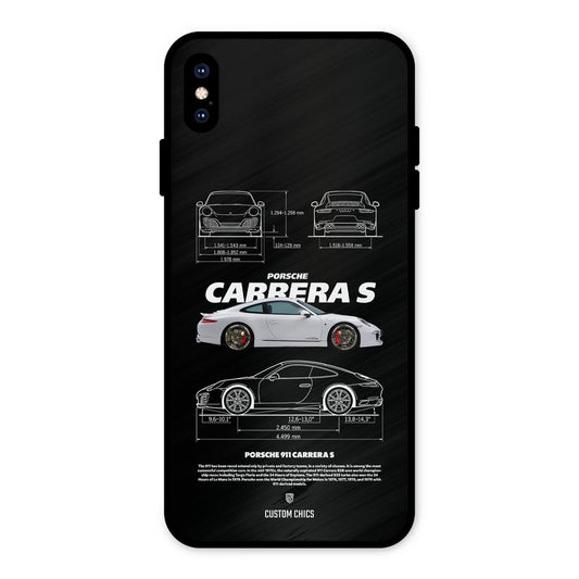 Grey Carrera iPhone XS Max Mobile Back Cover - Car&Bike PrintShield Case