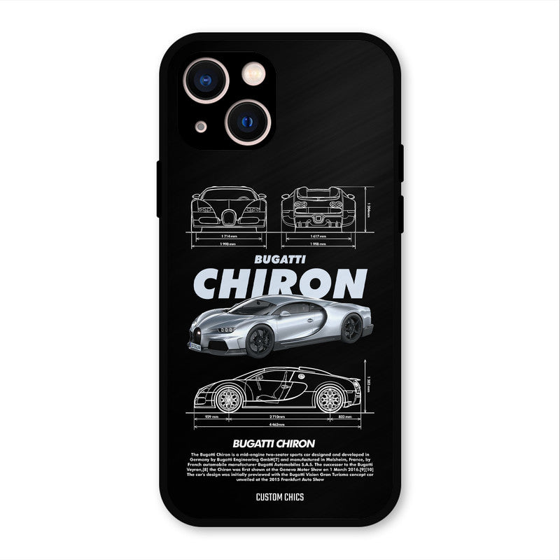 Grey Chiron iPhone 13 Mobile Back Cover - Car&Bike PrintShield Case
