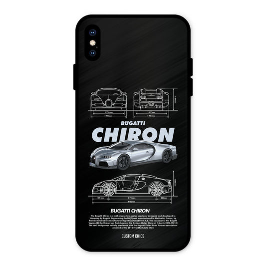 Grey Chiron iPhone XS Max Mobile Back Cover - Car&Bike PrintShield Case