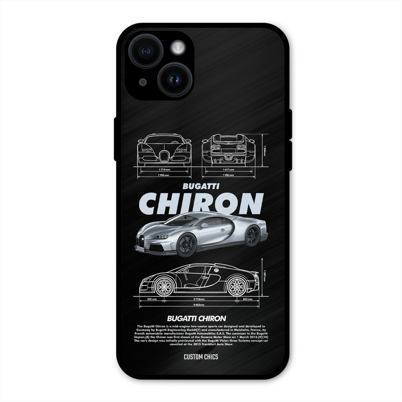 Grey Chiron iPhone 14 Plus Mobile Back Cover - Car&Bike PrintShield Case