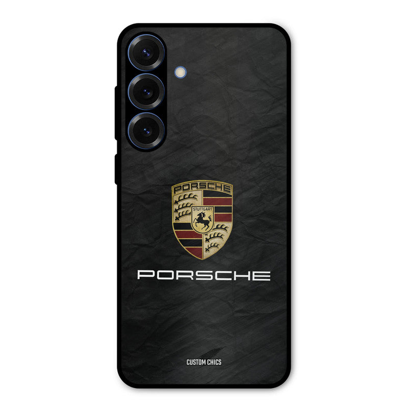 Grey Porsche Samsung Galaxy S25 Mobile Back Cover - Car&Bike PrintShield Case