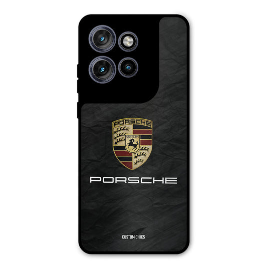 Grey Porsche Motorola Edge 50 Neo Mobile Back Cover - Car&Bike PrintShield Case