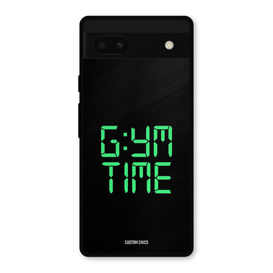Gym Time Google Pixel 6a Mobile Back Cover - Typography PrintShield Case
