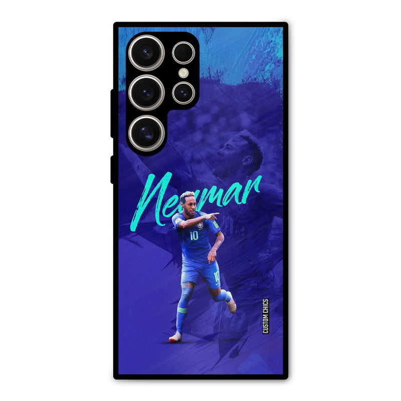Happy Neymar Samsung Galaxy S24 Ultra Mobile Back Cover - Sports PrintShield Case