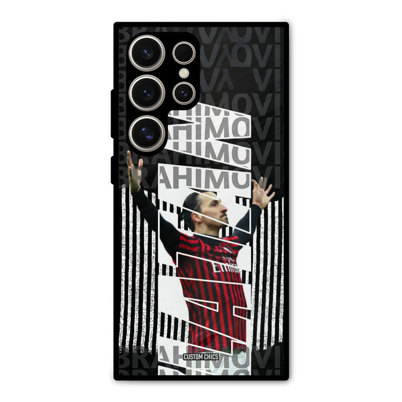 Ibrahimovic Typography Samsung Galaxy S24 Ultra Mobile Back Cover - Sports PrintShield Case