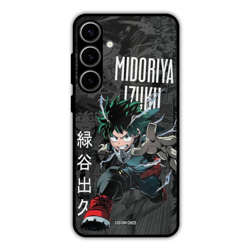 Izuku Midoriya Samsung Galaxy S24 Plus Mobile Back Cover - Anime PrintShield Case