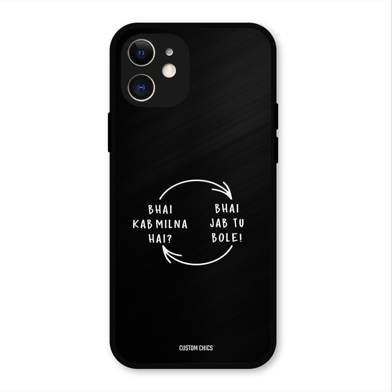 Jab Tu Bole iPhone 12 Mobile Back Cover - Typography PrintShield Case