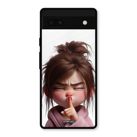 Keep Quite Google Pixel 6a Mobile Back Cover - Cute PrintShield Case
