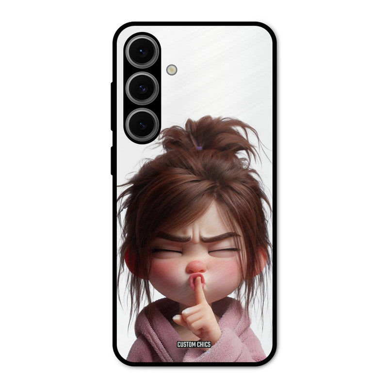 Keep Quite Samsung Galaxy S24 FE Mobile Back Cover - Cute PrintShield Case