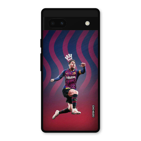 King Messi Google Pixel 6a Mobile Back Cover - Sports PrintShield Case