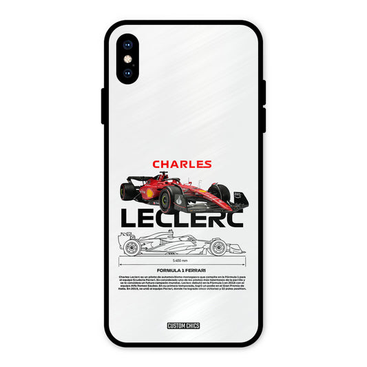 LECLERC Red iPhone XS Max Mobile Back Cover - Car&Bike PrintShield Case