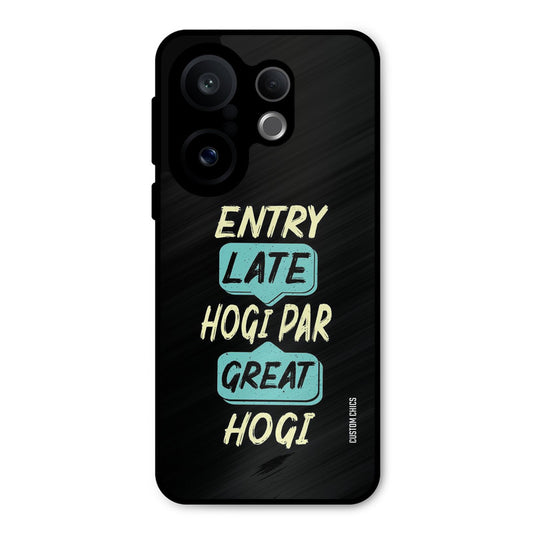Late And Great Vivo X200 FE Mobile Back Cover - Typography PrintShield Case
