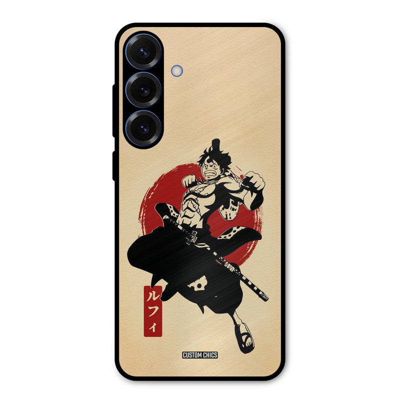 Luffy Painting Samsung Galaxy S25 Mobile Back Cover - Anime PrintShield Case