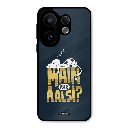 Main Aur Aalsi Vivo X200 FE Mobile Back Cover - Typography PrintShield Case