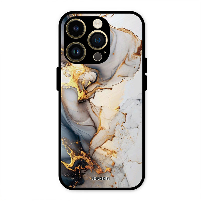 Marble Art iPhone 14 Pro Max Mobile Back Cover - Aesthetic PrintShield Case