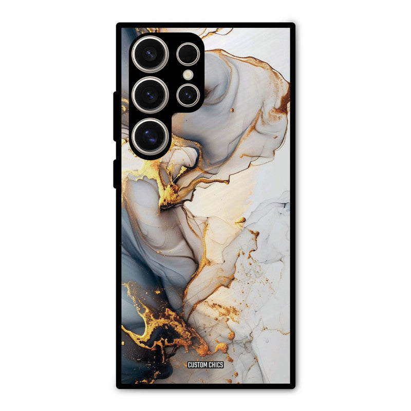 Marble Art Samsung Galaxy S24 Ultra Mobile Back Cover - Aesthetic PrintShield Case