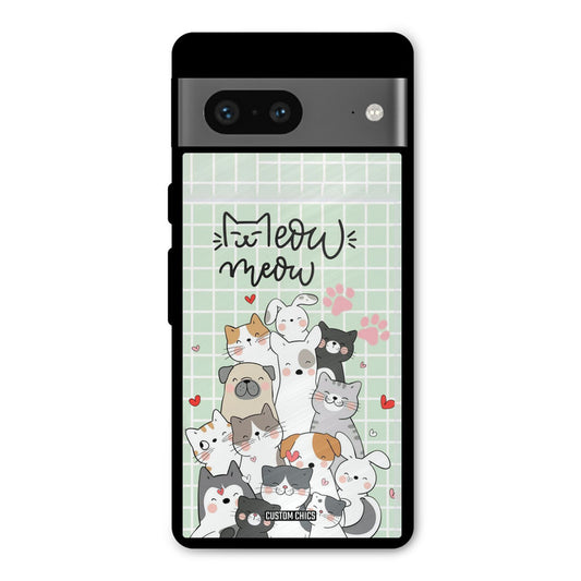 Meow Meow Google Pixel 7 Mobile Back Cover - Cute PrintShield Case