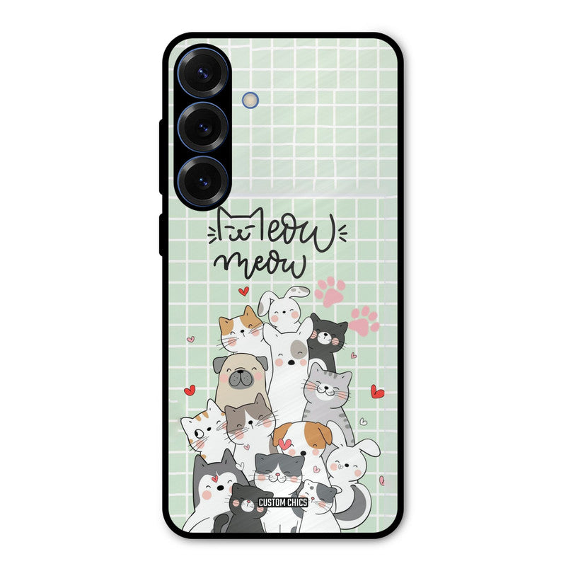 Meow Meow Samsung Galaxy S25 Plus Mobile Back Cover - Cute PrintShield Case