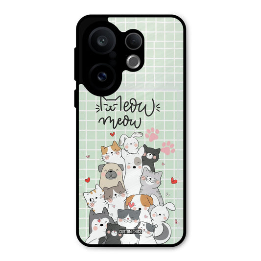 Meow Meow Vivo X200 FE Mobile Back Cover - Cute PrintShield Case