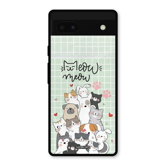 Meow Meow Google Pixel 6a Mobile Back Cover - Cute PrintShield Case