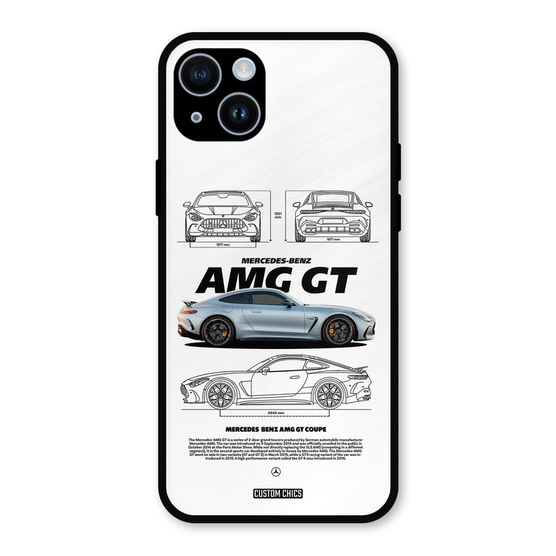 Merc AMG GT iPhone 14 Mobile Back Cover - Car&Bike PrintShield Case
