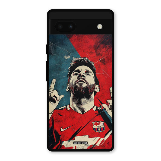 Messi Art Google Pixel 6a Mobile Back Cover - Sports PrintShield Case