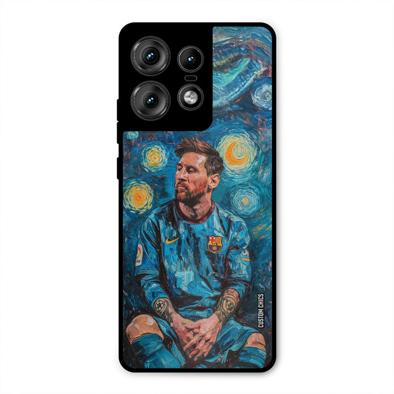 Messi Painting Motorola Edge 50 Pro Mobile Back Cover - Sports PrintShield Case