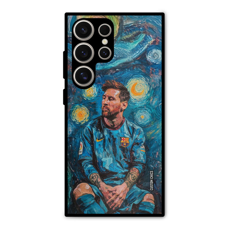 Messi Painting Samsung Galaxy S24 Ultra Mobile Back Cover - Sports PrintShield Case