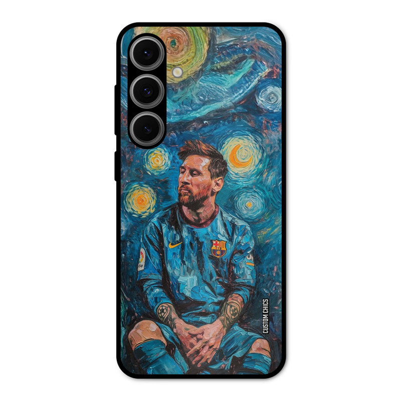 Messi Painting Samsung Galaxy S24 Mobile Back Cover - Sports PrintShield Case