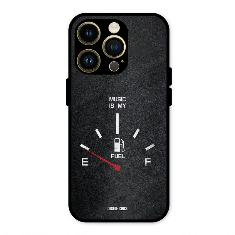 Music Fuel iPhone 14 Pro Max Mobile Back Cover - Typography PrintShield Case