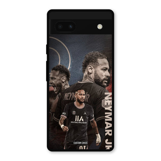 Neymar Portrait Google Pixel 6a Mobile Back Cover - Sports PrintShield Case