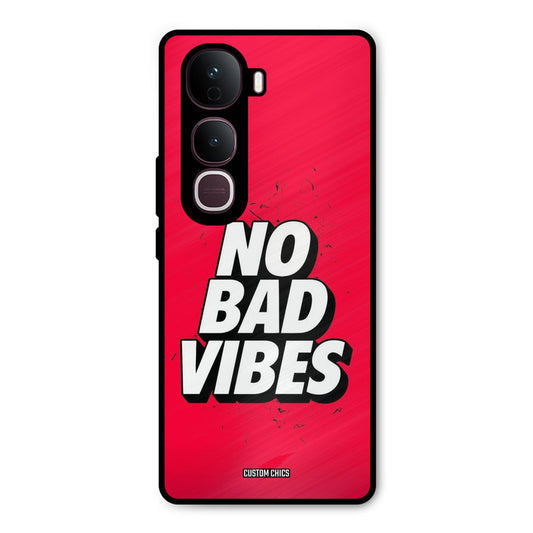 No Bad Vibes Vivo Y400 Pro Mobile Back Cover - Typography PrintShield Case