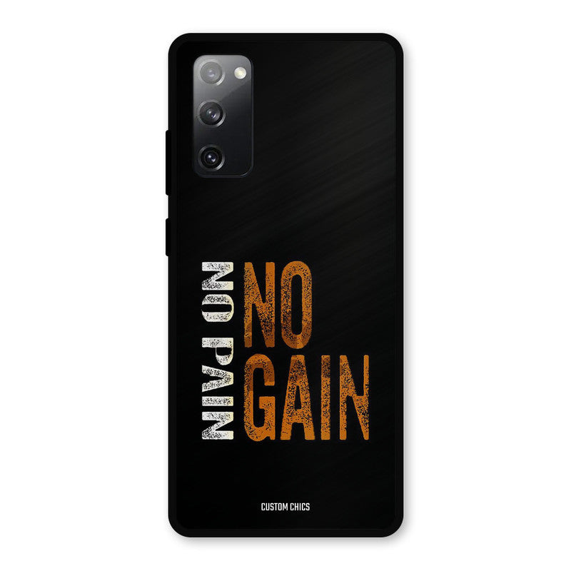 No Pain Samsung Galaxy S20 FE 5G Mobile Back Cover - Typography PrintShield Case