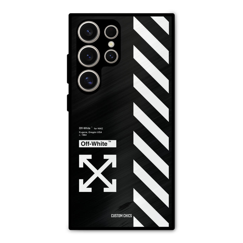 Off White Samsung Galaxy S24 Ultra Mobile Back Cover - Aesthetic PrintShield Case
